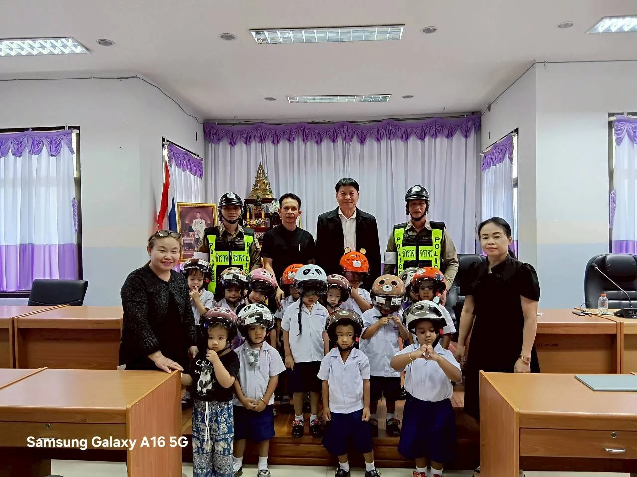โครงการหนูน้อยปฐมวัยสวมหมวกนิรภัยมีวินัยจราจร ในศูนย์พัฒนาเด็กเล็กตำบลแม่สุก ประจำปีงบประมาณ 2569